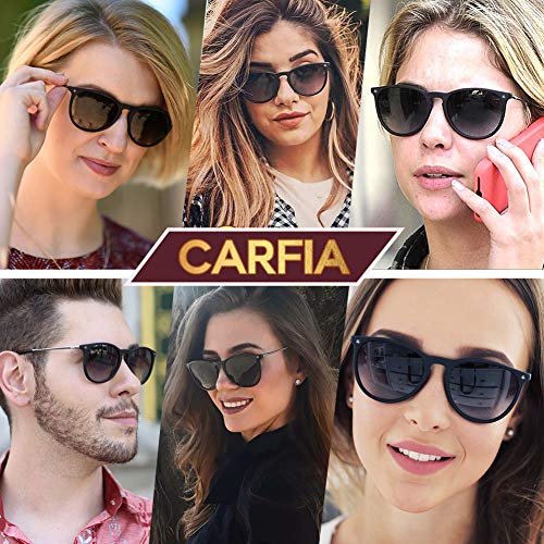 Carfia Gafas de Sol Hombre Mujer UV400 Protección Gafas de Sol Polarizadas