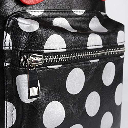 Cerdá Mochila Casual Moda Polipiel Minnie, Negro, 25 cm