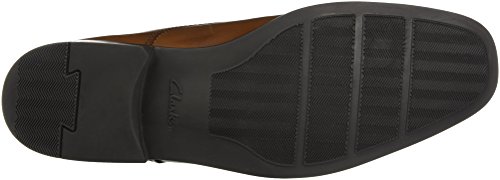 Clarks Tilden Walk, Zapatos de Cordones Derby, Marrón (Dark Tan Leather-), 41.5 EU