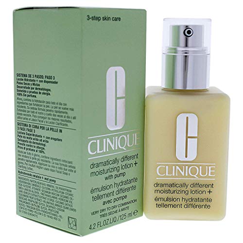 Clinique Dramatically Different Moisturizing Lotion+ - Lociones faciales (125 ml, WaterAquaEau, Mineral OilParaffinum LiquidumHuile Minérale, Glycerin, Petrolatum, Stearic.)