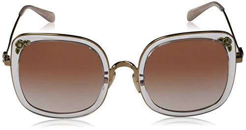 Coach Gafas de Sol HC 7101B ROSE GOLD CRYSTAL/PINK SHADED 53/23/140 mujer