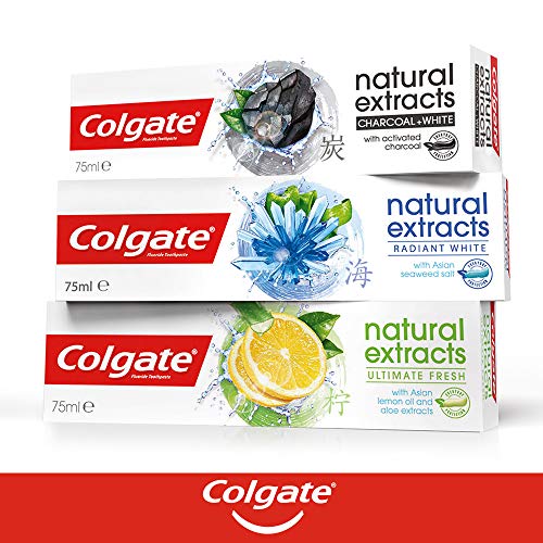 Colgate Natural Extracts, Pasta de Dientes Blancura Resplandeciente - 75 ml