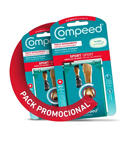 Compeed Extreme, Ampollas Medianas Con 20% Más Almohadillado, 5 Apósitos Hidrocoloides - Pack De 2 (Total 10) 40 g