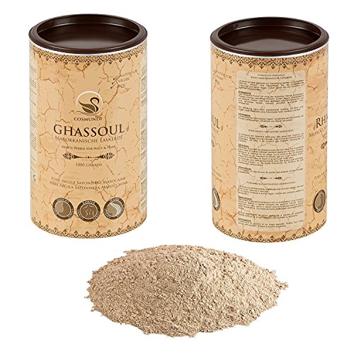 cosmundi Ghassoul - Pura Arcilla Mineral Marroqui (Rhassoul) 1 kg - cuidado natural de la piel y el cabello