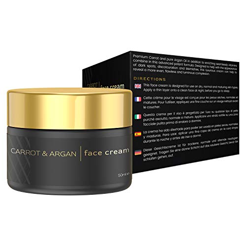 Crema Antimanchas Facial Antiedad – Crema Despigmentante y Hidratante, Lucha contra la Hiperpigmentación, Con Aceite de Argán, de Jojoba y Aloe Vera, Hidrata y Aclara la Piel en Profundidad, 50ml