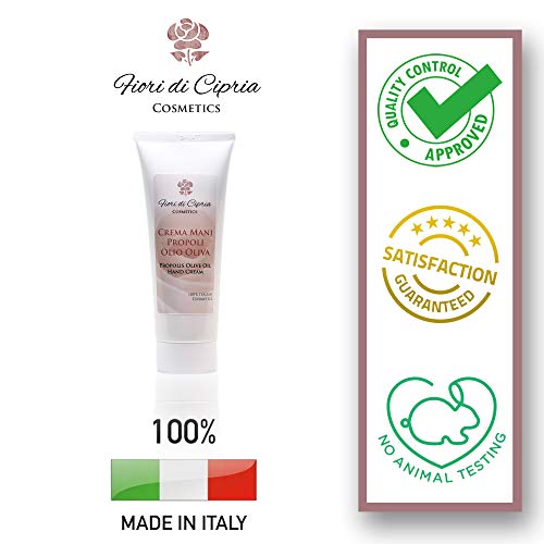 Crema De Manos Con Aceite De Oliva Y Própolis - Crema Emoliente Y Calmante Contiene Própolis Y Tiene Propiedades Antisépticas, Protectoras Y Cicatrizantes - 75 ml