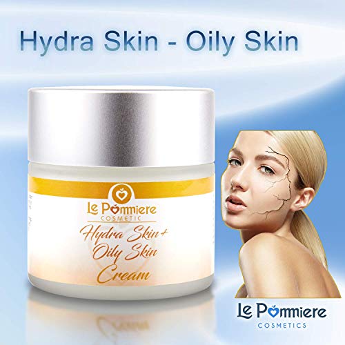 Crema hidratante facial 50ml piel grasa, mixta y acnéica. Hombre o mujer. Anti edad con Ácido Hialurónico, Vitamina A, E. Hidrata la cara o rostro sin dejar brillo. Adolescentes, jóvenes y adultos