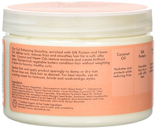 Crema hidratante para rizos con coco e hibiscus de Shea Moisture, 355 ml