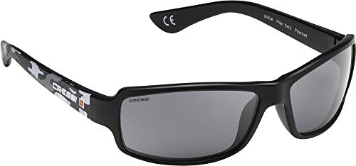 Cressi Ninja Gafas de Sol, Hombre, Gris Camou/Lentes Gris, Ultra Flex Talla única