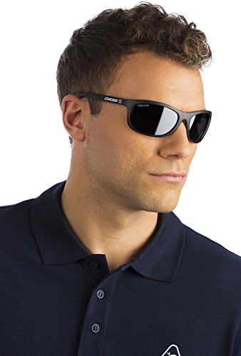 Cressi Rocker Gafas de Sol Flotantes, Adulto Hombre, Negro/Lente Gris, Talla Única