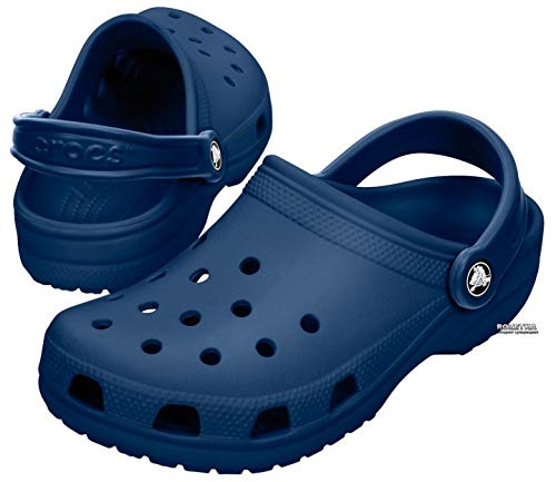 Crocs Classic U, Zuecos con Correa Trasera Unisex Adulto, Azul Navy 410, 43/44 EU