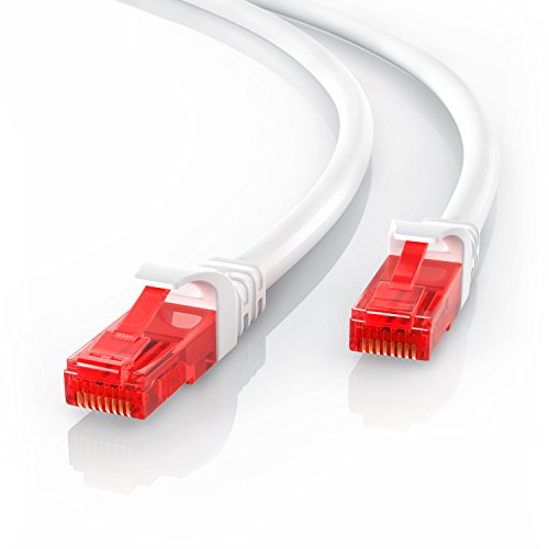 CSL - 2m Cable de Red Gigabit Ethernet LAN Cat.6 RJ45-10 100 1000Mbit s - Cable de conexión a Red - UTP - Compatible con Cat.5 Cat.5e Cat.7