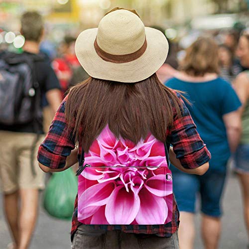 Dahlia Petals Flower Dahlia Mochila multifunción Trekking Mochila escolar Deportes al aire libre Libros, Tamaño: 36.8 x 31.8 x 15.0 cm