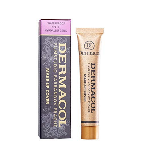 Dermacol Makeup Cover Total - Maquillaje Corrector Resistente al Agua SPF 30, 30 g, color 225