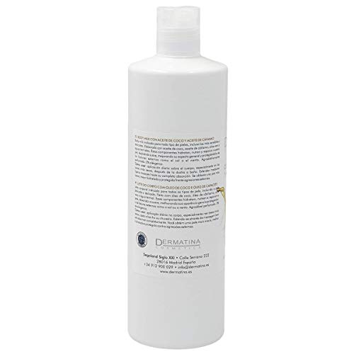 DERMATINA body milk con aceite de coco y aceite de cáñamo bote 500 ml