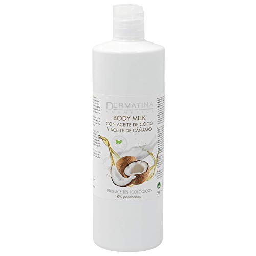 DERMATINA body milk con aceite de coco y aceite de cáñamo bote 500 ml