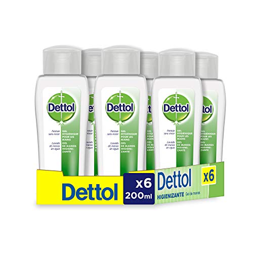 Dettol Gel hidroalcoholico higienizante de manos - 200 ml x 6