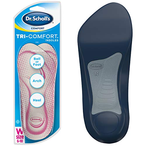 Dr. Scholl's Comfort Tri-Comfort Plantillas para mujer, 1 par, tamaño 6-10