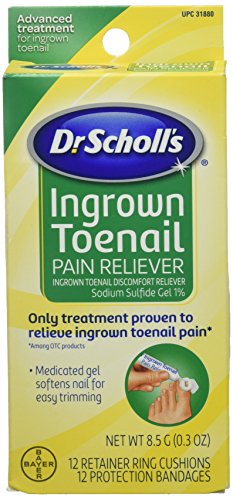 Dr.Scholls Ingrown Toenail Pain Reliever Gel - 0 3 Oz with 12 Cushions & 12 Bandages by Dr. Scholl's