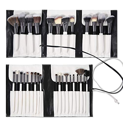 DUcare Brochas de Maquillaje Profesional Con Bolsa de Cosméticos 31 piezas Premium Synthetic Set de Pinceles de maquillaje para Artista de Maquillaje(Estilo panda）