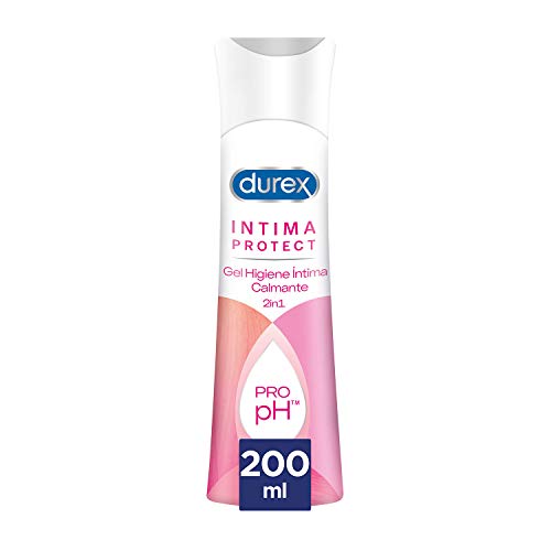 Durex Íntima Protect Gel Higiene Íntima Calmante 2In1, Fórmula Pro-Ph, Hipoalergénico Y Libre De Colorantes Artificiales - 200 ml