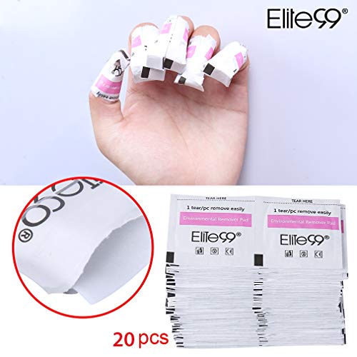 Elite99 Lámpara UV LED para Uñas 24w, 12 Colores Kit de Esmaltes Semipermanentes en Gel UV LED, Base y Top Coat, Removedor de Uñas 001