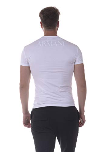 Emporio Armani CC716 111035_00010 Camiseta Interior, Blanco (White), Small (Tamaño del Fabricante:S) (Pack de 2) para Hombre