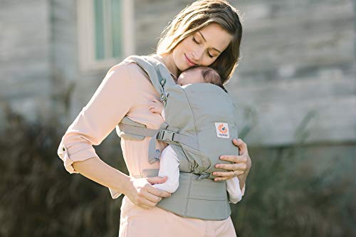 Ergobaby Mochila Portabebés Ergonomicas para Recién Nacido a 20kg, Adapt 3-Posiciones (Gris)