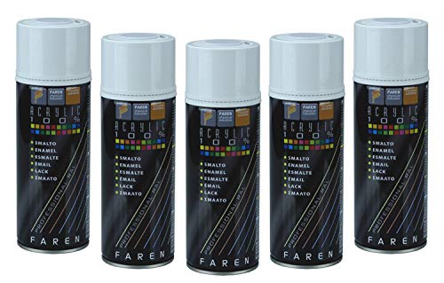 Faren 5VC400 BOTE SPRAY 400ML DE PINTURA ACRILICA AL 100% RAL 9005 NEGRO MATE