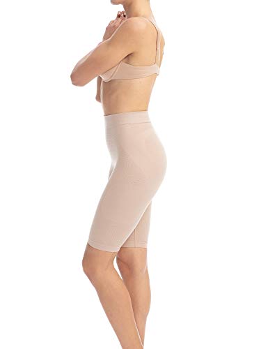 Farmacell 312 (Carne, L/XL) Faja Pantalon Moldeadora y contenitiva con Efecto masajeador y Anti-Celulitis