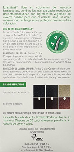 Farmatint Gel 4M Castaño Caoba, Color Natural y Duradero, Componentes Vegetales y Aceites Naturales, Sin Amoníaco, Sin Parabenos, Dermatológicamente Testado