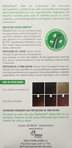 Farmatint Gel 5M Castaño Claro Caoba | Color Natural y Duradero | Componentes Vegetales y Aceites Naturales | sin Amoníaco | sin Parabenos | Dermatológicamente Testado