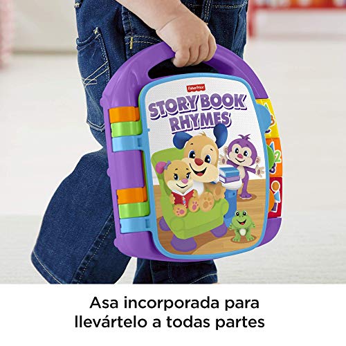 Fisher-Price - Ríe y Aprende - Libro interactivo de aprendizaje - juguetes educativos - (Mattel FRC69)