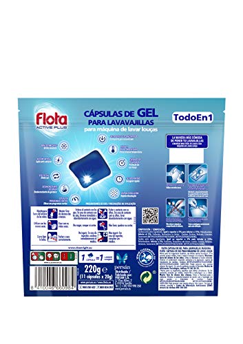 Flota Cápsulas de Gel para Lavavajillas -10+1 Dosis