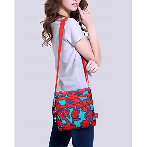 Foino Bolso de Moda Bolso Bandolera Mujer Bolsas de Viaje Bolsos Escolares Bolsa de Deporte Ligero Vintage Colegio Libro Travel Bag para Tablet Bolsa Diseño