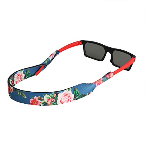 FTALGS Correa de Gafas de Sol [2 Paquetes] Cómodo y Suave Cuerda de Gafas de 100% Neopreno, Mantiene sus Gafas de Seguridad ya sea Ir Deja que uses tus gafas como quieras (Colorear)