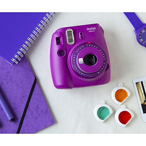 Fujifilm Instax Mini 9 - Cámara instantanea, solo cámara, Morado