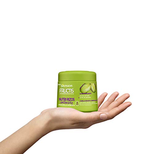 Garnier Fructis Nutri Rizos Mascarilla para Cabello Rizado u Ondulado - 3 x 300 ml: 900 ml