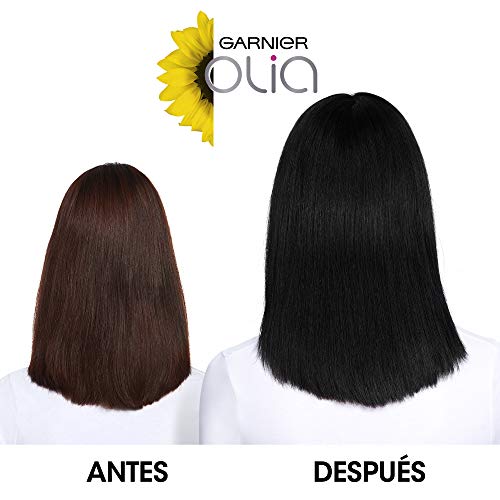 Garnier Olia - Coloración Permanente sin Amoniaco, con Aceites Florales de Origen Natural - Tono Negro Diamante 2.0