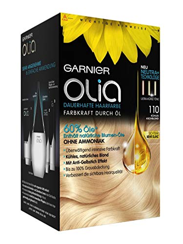 Garnier Olia Coloration fría Ceniza Rubio 110, 1 St (1er Pack)