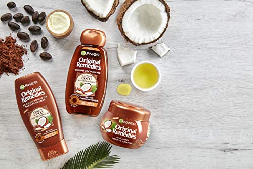 Garnier Original Remedies Aceite de coco y Manteca de Cacao Mascarilla de pelo rebelde y difícil de alisar - 300 ml