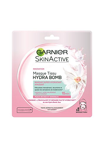 Garnier Skinactive Face S.ACT MASK H.BOMB SA32G FR/NL CAMOM máscara facial 32 g - Máscaras faciales (Unisex, Piel seca, Calmante, 3 mm, 175 mm, 162 mm)