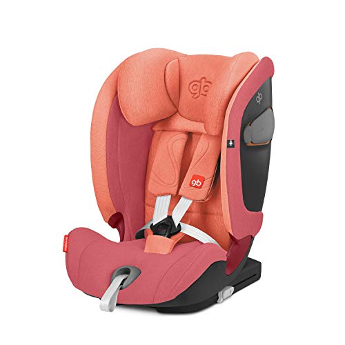 GB Gold Everna-Fix - Silla de coche para coches con ISOFIX, Grupo 1/2/3 (9-36 kg, de 9 meses a 12 años aprox.) Rose Red