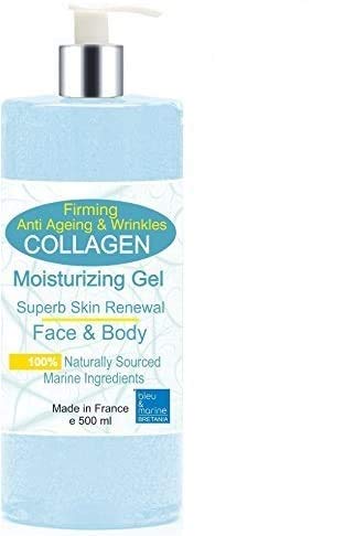 Gel de Colágeno Marino Gel Biodisponible 500 ml - Tersura y Firmeza de la piel Cara y Cuerpo Gel Hidratante Reafirmante- 500 ml Cara y Cuerpo Gel Hidratante Reafirmante - Escote - Anti Estrias