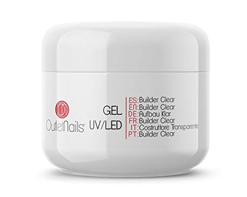 Gel de Construcción Clear UV/LED 50ml para uñas de gel | Outlet Nails