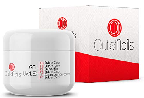 Gel de Construcción Clear UV/LED 50ml para uñas de gel | Outlet Nails