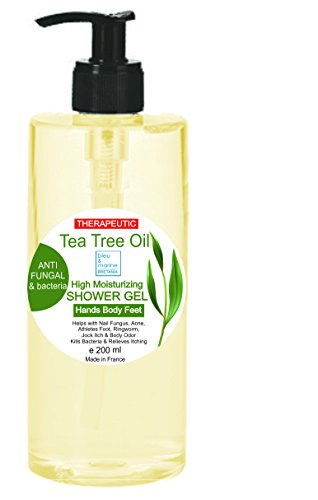 GEL DE DUCHA Ultra Hidratante Terapéutico concentrado en Aceite Esencial de Árbol de Té Purificante Anti hongos Anti Acné 200 ml Jabon