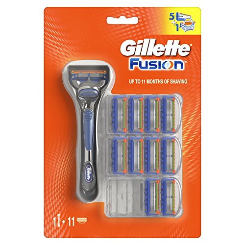 Gillette Fusion Maquinilla de afeitar y 11 Recambios