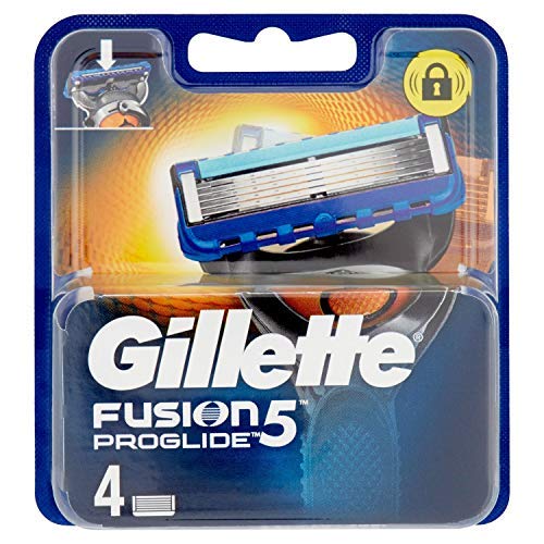 Gillette Fusion ProGlide Cuchillas de Recambio para Maquinilla de Afeitar - 4 Unidades