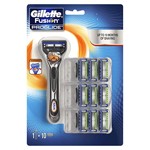 Gillette Fusion ProGlide Maquinilla de afeitar - 10 Recambios